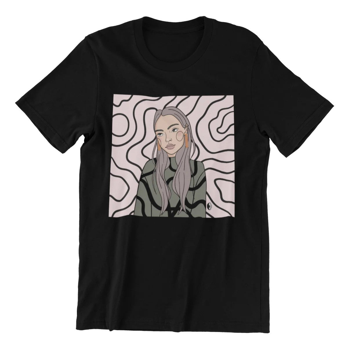 Unisex Organic Cotton T-shirt with Illustration - Decision